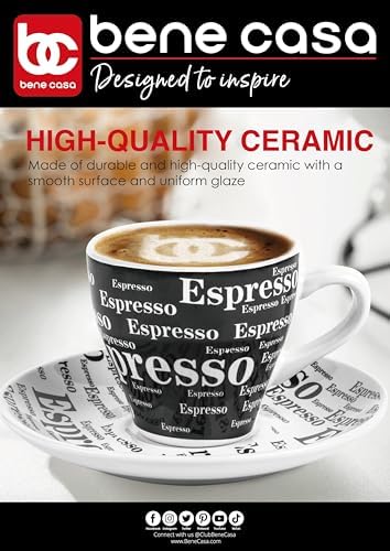 Bene Casa 43888 Espresso Set with Iron Stand, 9 Piece