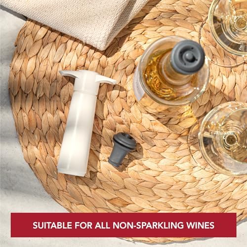 Vacu Vin Wine Saver Preserver Pump and Stopper White2