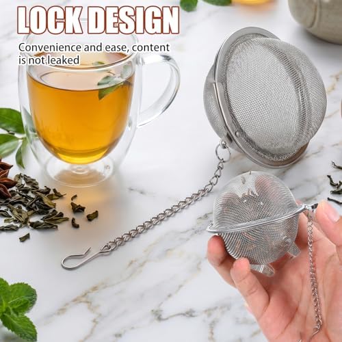20 Pack Stainless Steel Mesh Tea Ball, Assorted Sizes