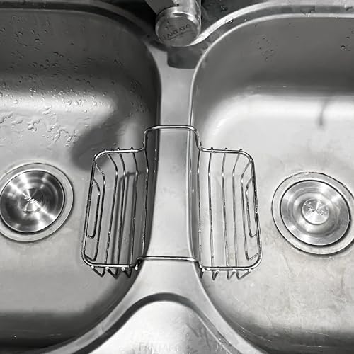 BuleVina Stainless Steel Sponge Holder for Kitchen Sink - Never Rust