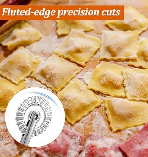 Pastry Cutter Wheel, Pastry Cutter Tool 6.3 Inch Stainless Steel