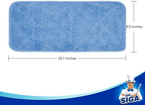 MR.SIGA Microfiber Mop Refills, Pack of 3