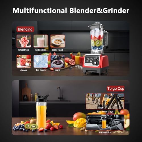 1800W Countertop Blender, 70 Oz Pitcher