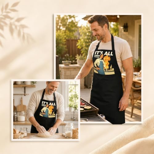 Sarcastic Funny Man Cooking Apron with Pockets