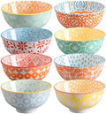Ceramic Bowls, 10 Oz Small Bowl, Set of 8 Ice Cream Bowls, Dessert