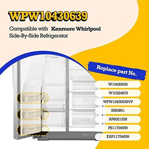 WPW10430639 Refrigerator Door Shelf Bin Compatible with Whirlpool