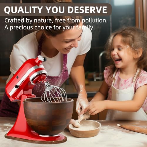 Acacia Wood Mixer Slider for KitchenAid 4.5-5 Qt