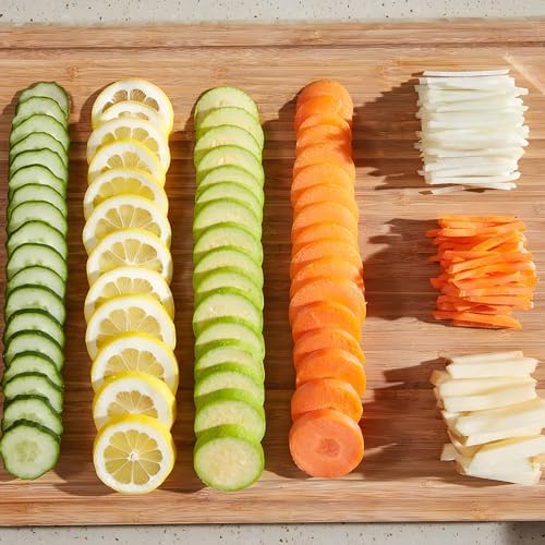 Safe Mandoline Slicer, 5-in-1 Food Chopper