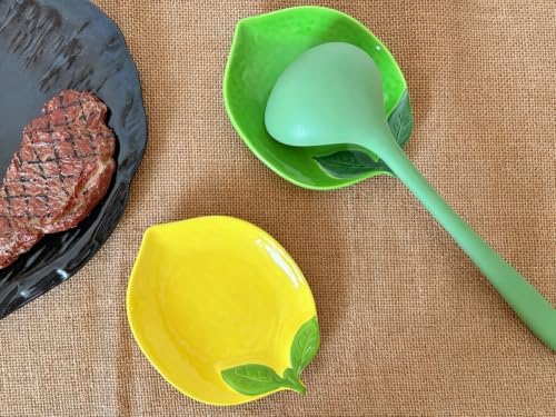 Ceramic Spoon Rest for Stove Top & Kitchen Counter Spoon Holder for