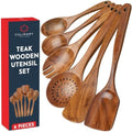Teak Wooden Utensil Set, 6-Piece