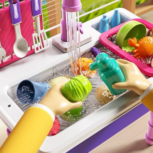 JUKUDAHU Kids' Play Sink with Running Water
