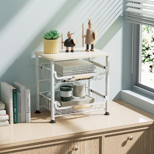 NiuYichee 3-layer Kitchen Fruit Storage Basket Snack Rack, Countertop