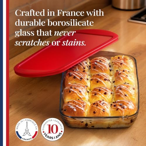 Ôcuisine Borosilicate Casserole Dish Set with Lid