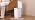 CTIME Bathroom Trash Can with Lid, 3 Gallon, White
