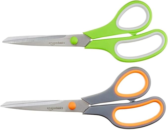 Amazon Basics Multipurpose Stainless Steel Scissors by AmazonBasics