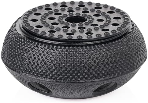 Sungmor Black Cast Iron Teapot Warmer - Base with Candle Holder