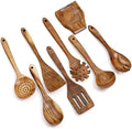 8-Piece Teak Wooden Cooking Utensil Set