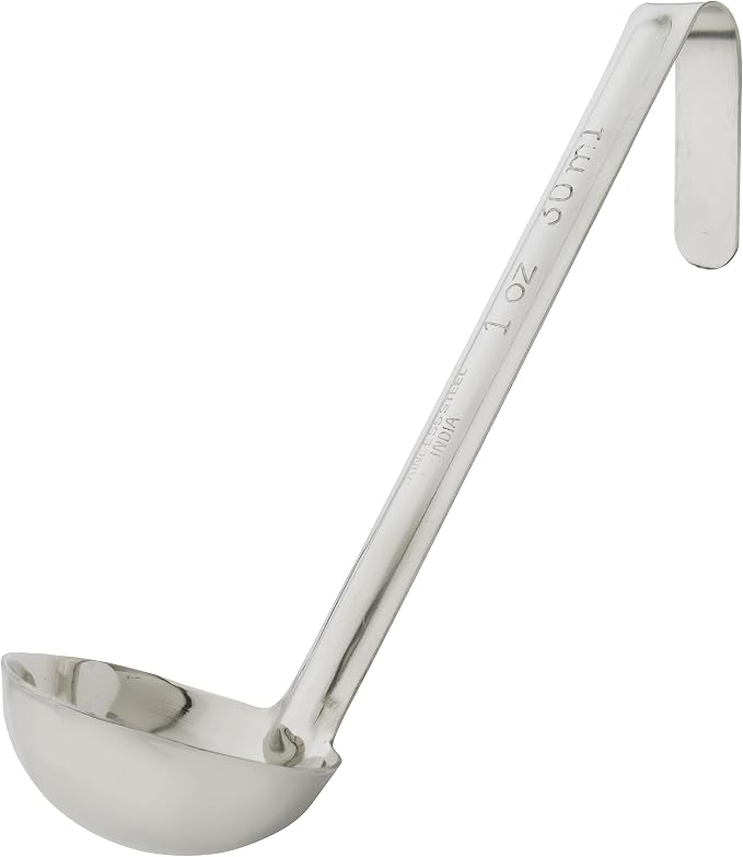 Winco One Piece Stainless Steel Ladle, 1 Ounce by Winco