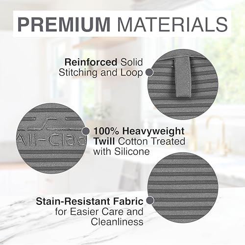 All-Clad Pot Holder & Heating Pad, 2-Pack, Pewter