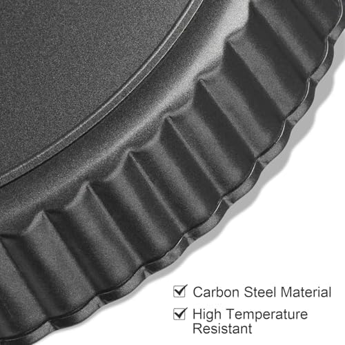Tart Pan Removable Bottom 9 Inch Tart Pans Round Nonstick Quiche Pan