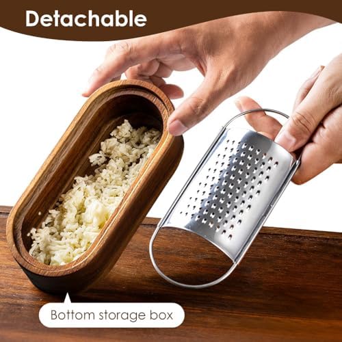 Cheese Grater,Stainless Steel Detachable Citrus Lemon Zester with