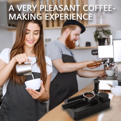 Espresso Knock Box Tamping Station, 51/54/58mm, Coffee Barista Tool