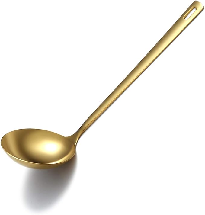 Gold Ladle, Berglander Stainless Steel Kitchen Ladle by Berglander