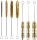 7 Pcs Brass Brush Set, 12'' Long Handle Pipe Cleaner Brush for Deep