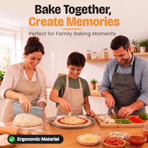 Bakerpan Stainless Steel Dough Cutter Set, 10, 8, 6 Inch