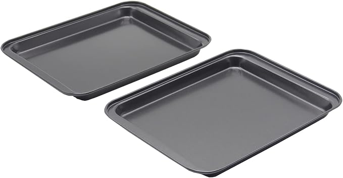 Small Baking Sheet Nonstick 9.45 X 7.09 Inch, 8 Inch Mini Cookie Tray Toaster - Image 3