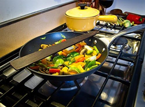 3-Piece Wood Kitchen Utensil Set: 3 Thin Wood Cooking Spatulas.