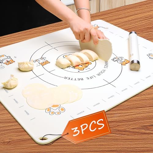 28x20 Inch Extra Thick Silicone Pastry Board, Silicone Baking Mat with
