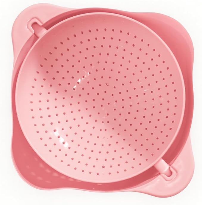 Kitchen Pro Double Rotatable Colander, Kitchen Sink Drainer by Unknown