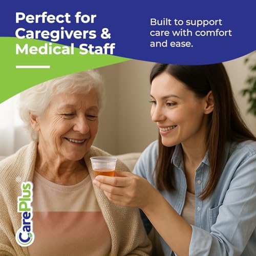 Care Plus Medicine Cups Disposable 1 oz, Plastic Measuring, 200 Count