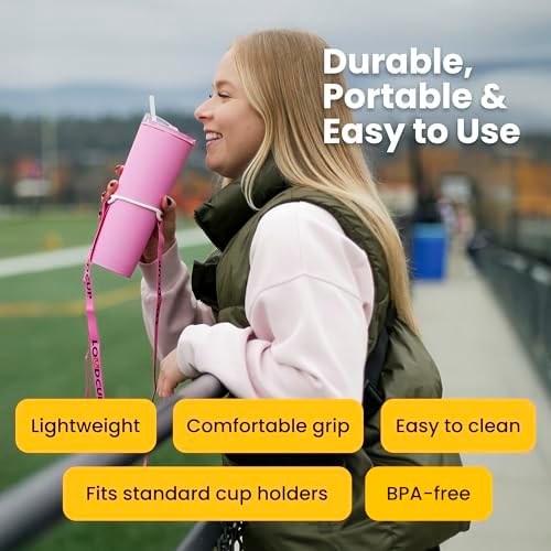 The LoudCup 23 oz 2-in-1 Water Bottle & Noisemaker, Jet Black