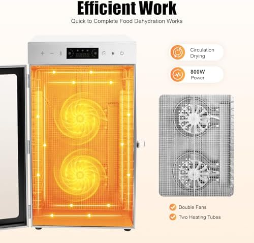 18 Trays 800W Food Dehydrator Machine