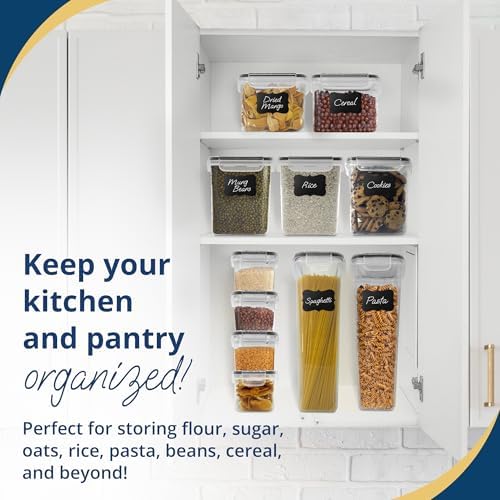 Reli. Pantry Organizers & Storage | Food Containers with Lids, 16 Sets