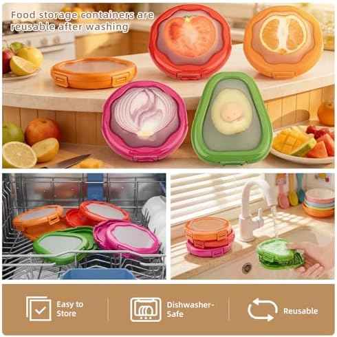 TQRR Avocado and Onion Storage Containers, 4-Pcs