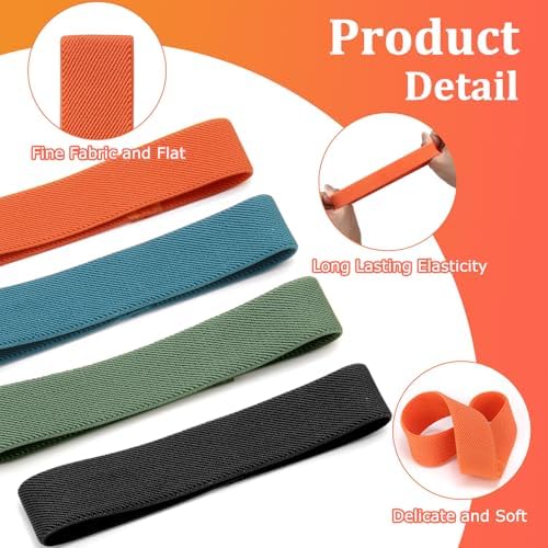 Bento Box Elastic Cinch Belt,4PCS Universal Lunch Box Fixing Strap