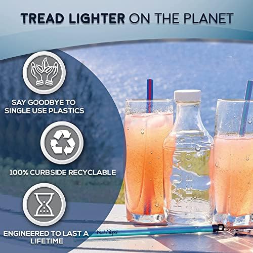 Reusable Drinking Straw + Case – Medium 8 in – Made in USA