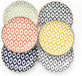 WishDeco Small Dessert Plates Set of 6, Ceramic Appetizer Plates