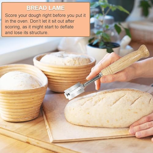 Bread Proofing Basket Set of 2,9 Inch Round Sourdough Bread Baskets