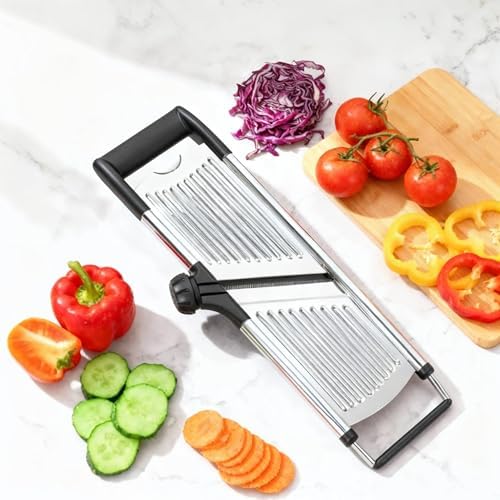 Mandoline Slicer with Julienne Blade, Stainless Steel