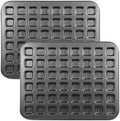 2 Pcs 48-cavity Mini Brownie Bites Baking Pan Mini Square Cake Pans