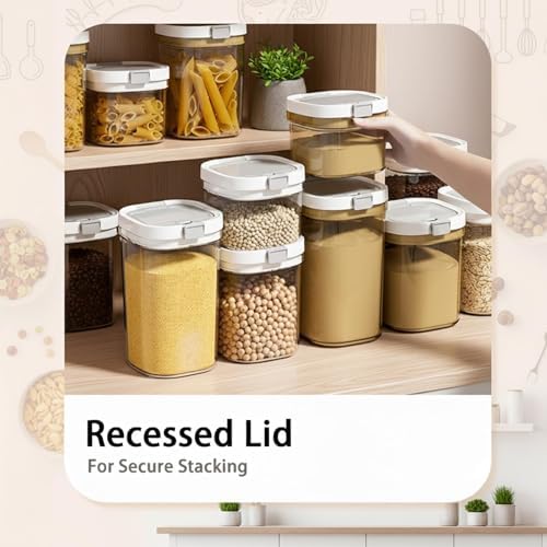 1800ml Airtight Baby Formula Container, Layered Storage with Spoon