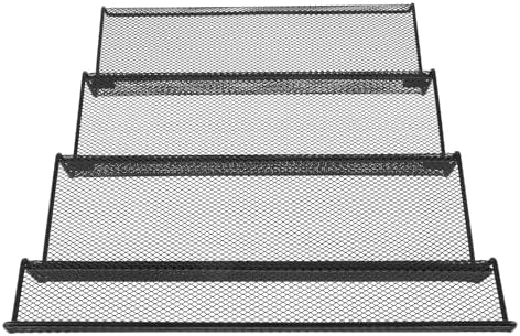 Metal Spice Rack Drawer Organizer for Multiple Jars, Black