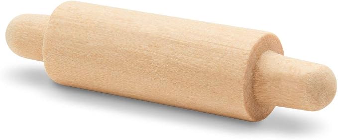 Wooden Mini Rolling Pin, 1-1/2 inches, Miniatures, Party Decor, and Crafts - Image 4