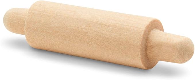 Wooden Mini Rolling Pin, 1-1/2 inches, Miniatures, Party Decor, and Crafts - Image 4