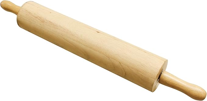 TrueCraftware 18" Wooden Rolling Pin 3-1/4" Diameter- WoodenRoll Pin by Unknown