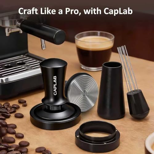 51mm Espresso Accessories Kit, Spring Loaded Calibrated Tamper, WDT